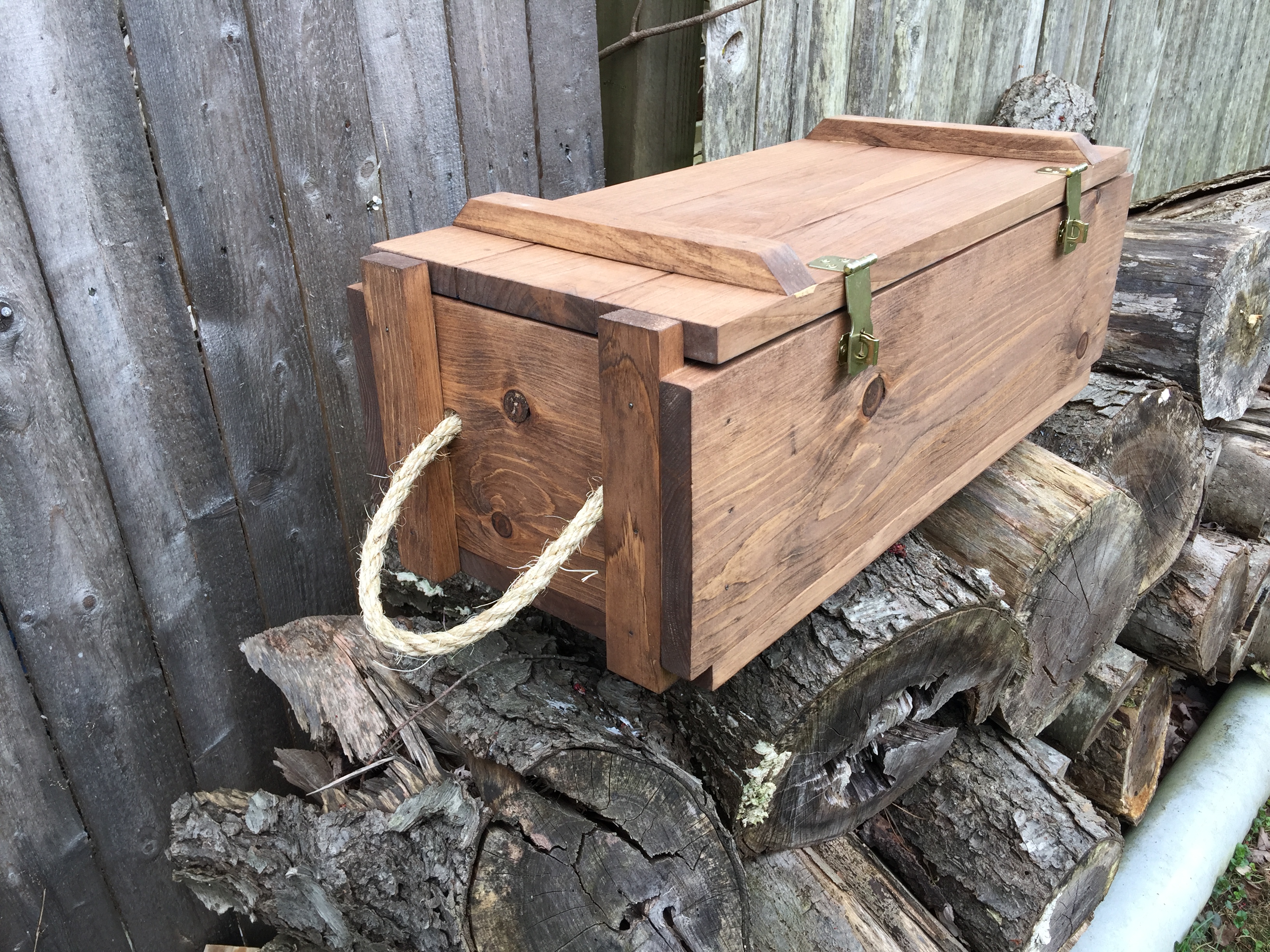 Military Ammo Box Crate - Woody Things, LLC